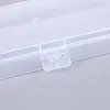 Caixa Vazia Plástico Transparente PP com Fivela Única Caixa Organizadora Retangular Caixa de Armazenamento para Anzol de Pesca Equipamento de Pesca Componente de Embalagem Armazenamento de Máscara
