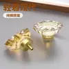 Manija de Cajón de Cristal de Lujo Ligero Estilo Europeo Color Champaña de un Solo Agujero para Mueble de Tocador, Gabinete, Zapatero - Venta al por Mayor del Fabricante