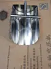 Pala de acero inoxidable 316L, pala de material, pala para hielo, boca semi-redonda, pala para medicina en polvo, boca cuadrada, fondo plano, forma curva, disponible en varios tamaños para fábricas farmacéuticas