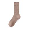 Meias de Lã de Zhejiang para Homens da Acheng Atacado, Meias para Dormir de Outono e Inverno, Forradas com Fleece, Espessadas, Meias de Malha Quentes, Meias de Cano Médio de Inverno