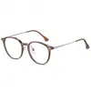 Nuevas Gafas Redondas con Filtro de Luz Azul para Mujer 8905 Montura de Gafas Tr90 Europea y Americana Montura Clásica Moderna de Marco Pequeño Montura para Gafas de Miopía