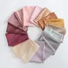 Popular pañuelo para la cabeza de color liso imitación seda, bufanda larga de satén, transpirable y suave, tejido de satén mate, versátil en el Sudeste Asiático