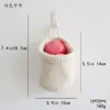 Red de Nido de Pájaro Tejida a Mano, Bolsa Redonda de Crochet para Frutas con Cuerda de Algodón y Cuerda de Cáñamo Tejida a Mano, Bolsa Redonda para Almacenamiento y Organización