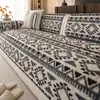 Cojín de Sofá de Felpa Estilo Bohemio 2026 Nuevo Otoño/Invierno Cojín de Asiento Engrosado Tela Cubierta de Sofá Antideslizante Suministro Exclusivo Transfronterizo