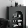 Gabinete Decorativo de Chimenea Estilo Nórdico Gabinete de Entrada Minimalista Italiano Gabinete de Exhibición para Tienda de Ropa Gabinete Lateral para Sala de Estar Estilo Crema Francés