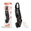 Control Remoto Inalámbrico Vibratorio con Forma de Maza para Hombres, Funda Gruesa de Cristal para Pene, Anillo de Bloqueo Vibratorio, Suministros para Adultos