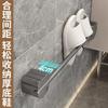 Bonito Estante para Chanclas de Baño, Estante de Almacenamiento sin Taladro, Estante de Pared para Dormitorio y Baño, Estante de Drenaje, Almacenamiento Ff