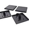 Accesorios de perfil de aluminio estándar nacional/estándar europeo, cubierta final, cubierta blanca y negra, series 20, 30, 40, 45, 50, 60 y 80