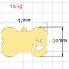Venta caliente transfronteriza colgante de placa de identificación para perro de acero inoxidable hueco colgante de metal para collar de mascota regalo grabado láser