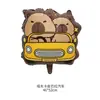 Balão Capivara de Filme de Alumínio Desenho Animado Venda em Feira Noturna Balão de Hélio Flutuante para Crianças Decoração de Festa de Aniversário Balão de Filme de Alumínio