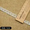 Ribete de Encaje Blanco Delgado Ondulado Malla de Nylon con Ribete de Encaje Ropa para Muñecas Ropa Infantil Ropa para Mascotas Ropa Hecha a Mano DIY