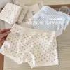 Creme de Primavera~Calcinha Feminina Algodão Hipster 10A Antibacteriana Gancho Estendido Roupa Íntima Feminina Segura Anti-exposição Boxer Brief