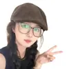 Nuevo Sombrero de Gamuza Adelantado 2025 para Mujer Estilo Británico Retro Circunferencia de Cabeza Grande Boina Nicho Versátil Boina de Pintor