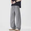 Ropa de Hombre Fengshe / Colección de Verano: Pantalones casuales de moda estilo americano, pantalones para hombre, estilo old money, pantalones holgados de pierna ancha hasta el suelo