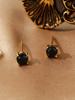 Aretes de Perlas de Imitación Moda Simple Aretes de Perlas Joyería Acero Inoxidable Versátil Zircón Retro Mini Aretes Redondos para Mujeres