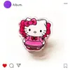 Hello Kitty Acrílico Dibujos Animados Periférico Anime Clip de PP Papelería Estudiante Multifuncional Vertical Clip para Examen Documento Nota
