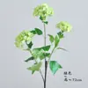 Flores Artificiales con 3 Cabezas, Flores Falsas de Hortensia, Pared de Flores, Decoración del Hogar, Decoración Suave, Decoración de Techo de Boda, Materiales Florales, Venta al por Mayor de Comercio Exterior