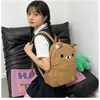 Mochila Linda Transfronteriza Nueva, Mochila Escolar para Secundaria y Preparatoria, Mochila Casual de Gran Capacidad para Estudiantes Universitarios, Mochila Versátil de Oso