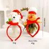 Diadema Decorativa de Papá Noel DIY Pinza de Pelo de Peluche de Reno Navideño Sombrero Navideño Creativo Adorno para el Cabello Disfraz de Fiesta