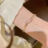 Pulsera Vintage de Flor de Durazno Dulce con Circonitas para Mujer con Destellos de Diamante