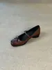 Primer Encuentro Temporada Retro Artístico Estilo Ballet Zapatos Mary Jane para Mujer, Nueva Colección Otoño, Punta Cuadrada, Moño, Correa Única, Planos Bajos