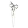 Tijeras de peluquería de gama media de 6.0 pulgadas, tijeras de barbero, tijeras planas, tijeras para flequillo, tijeras de dientes, tijeras finas, tornillo blanco 6H