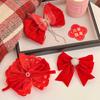 Ano novo menina princesa arco coroa cocar crianças hairpin não machuca cabelo bebê vermelho acessórios de cabelo Ano Novo hairpin