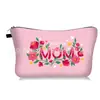 Bolsa de Maquiagem Nova Estampada Transfronteiriça Bolsa de Presente para o Dia das Mães Bolsa de Armazenamento de Maquiagem de Grande Capacidade Bolsa de Mão Feminina