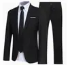 Novo terno masculino transfronteiriço de duas peças, blazer formal profissional de negócios para padrinhos e noivos, traje de casamento