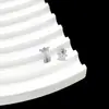 Brincos de Aço Titânio Torcidos com Coração Tridimensional Versátil Clássico de Temperamento Brincos Geométricos Simples de Borboleta