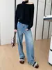Suéter de Tricô Solto Cisnann Outono Novo Estilo Francês Suave com Gola Halter e Design de Ombro Assimétrico SN9297