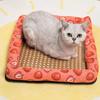 Nido de Gato de Verano, Esterilla para Mascotas, Esterilla de Ratán, Perrera, Esterilla para Nido de Gato, Esterilla Refrigerante de Hielo para Gatos, Base Antideslizante