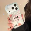 Funda Adecuada para iPhone 18 con Soporte Magnético de Gato, Alto Valor Estético para iPhone 16, 13, 17 Pro Max, Transparente, Estilo Japonés y Coreano para iPhone 15