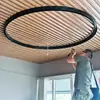Anillo de Luz de Riel Magnético Redondo Montado en Superficie Oculto Sala de Estar Dormitorio Luz de Línea de Techo Luz de Riel Magnético Colgante de Succión Curva