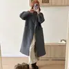 Otoño/Invierno Nuevo Estilo Lujo Ligero Estilo Old Money Abrigo Largo de Lana Doble Cara para Mujer Invierno Delgado