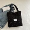 Bolso de Mano Nuevo de Pana 2025 Hermoso Simple Casual Moda Hombro Tote Bolsa de Compras Bolsa Tote para Mujer