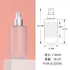 Xumin Spot Botella Spray Blanca Hombro Plano Fondo Redondo 200ml Botella Spray para Loción Mate Empaque Transparente para Productos de Cuidado de la Piel