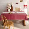 Mantel de Año Nuevo de PVC impermeable y resistente al aceite, con ambiente festivo de Fu rojo, para el Festival de Primavera y Año Nuevo, para mesa de té.