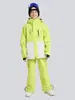 Conjunto de Traje de Esquí Kuangjian para Niños y Niñas, Impermeable y Cálido de Invierno para Exteriores, Espesado, Ropa para Snowboard y Esquí