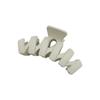 Duowei Joias estilo coreano simples fosco sólido cor em forma de onda Grab Clip plástico Back Head Bath Chuck Hair Top Clip