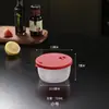 Caixa de Almoço Espessa para Micro-ondas Plástico Redondo Crisper Congelado Geladeira Tigela de Conservação de Frescor Caixa de Aquecimento para Micro-ondas