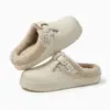 Nuevas Zapatillas de Casa de Invierno 2027 de EVA, Antideslizantes, Impermeables, Cálidas, Cubre Cabeza para el Hogar, con Felpa Adicional, de Algodón para Exterior para Hombres y Mujeres