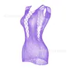 Nueva Falda de Malla Divertida Europea y Americana Comercio Exterior Malla Hueca Sexy Falda de Malla de una Pieza Falda de Cadera w092
