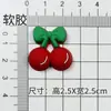 Año Nuevo Rojo Felicitaciones Festivas Letras Suaves de PVC Funda para Teléfono Accesorios DIY Zapatos Ropa Sombreros Juguetes Pegatinas