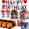Amazon Homem-Aranha Novo Dia Tema Festa Suprimentos Utensílios de Mesa Conjunto Aniversário Infantil Pratos de Papel Toalha Bandeira