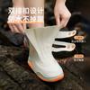 Funda impermeable para zapatos de mujer, antideslizante, de silicona, para días lluviosos, para botas de lluvia para niños y hombres, gruesa y resistente al desgaste.