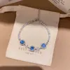 ¡Pulsera apilada de diamantes de colores! Pulsera de calabaza con circonita chapada en oro real, joyería de diseño niche estilo ins coreano para mujer