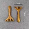 Peine de Masaje de Sándalo Dragón y Fénix Peine para Meridianos de la Cabeza de Sándalo Terapia para la Cabeza Masajeador Raspador Desbloqueo del Cuero Cabelludo Peine de Dientes Anchos Portátil