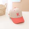 Gorra de béisbol para niños, personalizada, con la letra P, estilo japonés-coreano, para bebés de 3 años, informal, de verano