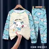 Comércio exterior pijama infantil meninos e meninas manga longa roupa de casa conjunto infantil bebê desenho animado roupas para ar condicionado primavera e outono verão